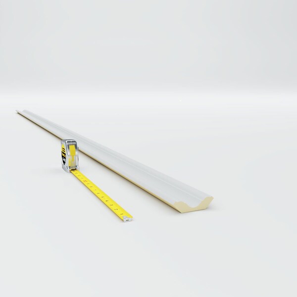 Ekena Millwork 2 1/4"H x 2 1/4"P x 3 1/4"F x 94 1/2"L Jefferson Traditional Smooth Crown Moulding - MLD02X02X03JE