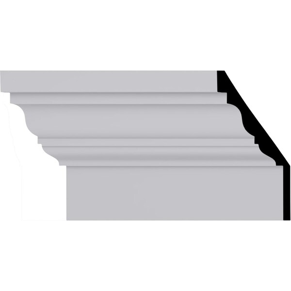 Ekena Millwork 12 3/4"H x 6 1/4"P x 14 1/4"F x 78 3/4"L Fascia Crown Moulding - MLD13X06X12FA