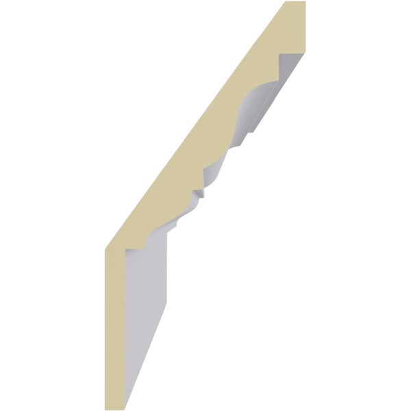 Ekena Millwork 12 3/4"H x 6 1/4"P x 14 1/4"F x 78 3/4"L Fascia Crown Moulding - MLD13X06X12FA