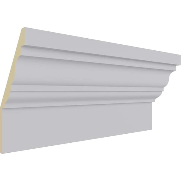 Ekena Millwork 12 3/4"H x 6 1/4"P x 14 1/4"F x 78 3/4"L Fascia Crown Moulding - MLD13X06X12FA