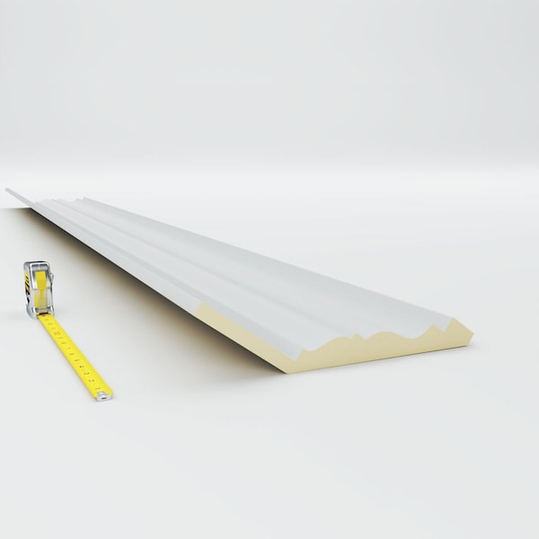 Ekena Millwork 12 3/4"H x 6 1/4"P x 14 1/4"F x 78 3/4"L Fascia Crown Moulding - MLD13X06X12FA