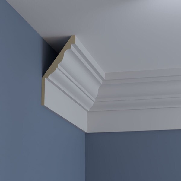 Ekena Millwork 12 3/4"H x 6 1/4"P x 14 1/4"F x 78 3/4"L Fascia Crown Moulding - MLD13X06X12FA