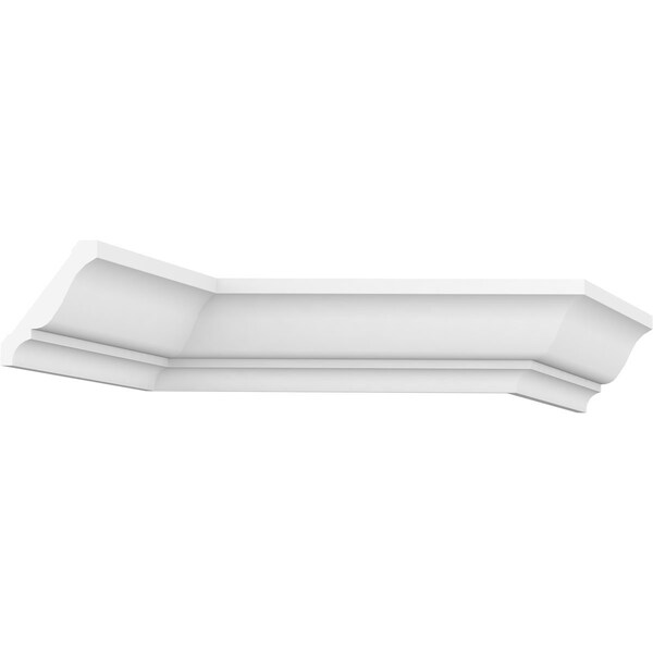 Ekena Millwork WM47 - 3 5/8"H x 2 3/4"P x 4 5/8"F x 96"L Crown Moulding, PVC - WM47X96SWPV