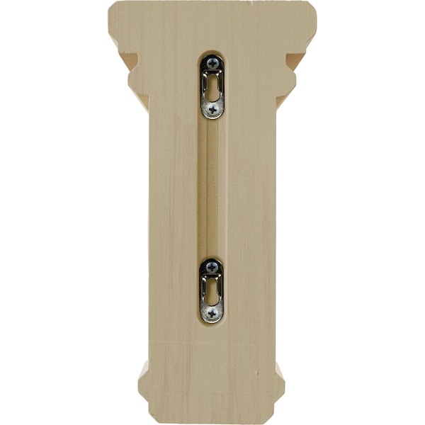 Ekena Millwork 5"W x 5 3/4"D x 10"H Medium Woodruff Wood Corbel, Rubberwood - CORW05X05X10WFRW