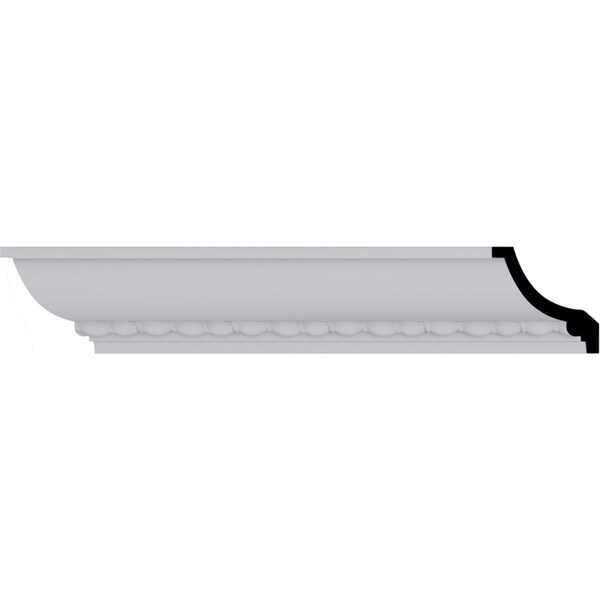 Ekena Millwork 2 3/4"H x 2 3/4"P x 4"F x 94 1/2"L Valeriano Rope Crown Moulding - MLD03X03X04VA