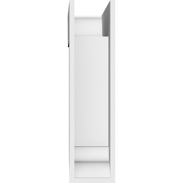 Ekena Millwork Standard Thorton Architectural Grade PVC Bracket with Traditional Ends, 3"W x 14"D x 14"H - BKTP03X14X14THR01
