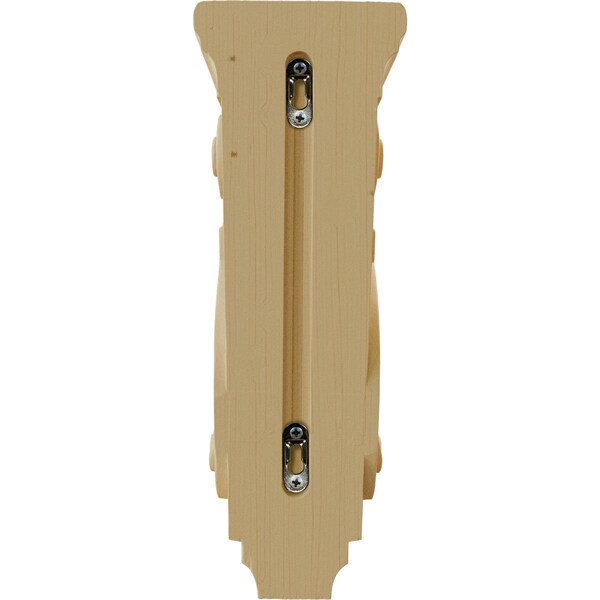 Ekena Millwork 5"W x 6 3/4"D x 14"H Large Traditional Wood Corbel, Alder - CORW05X07X14TRAL