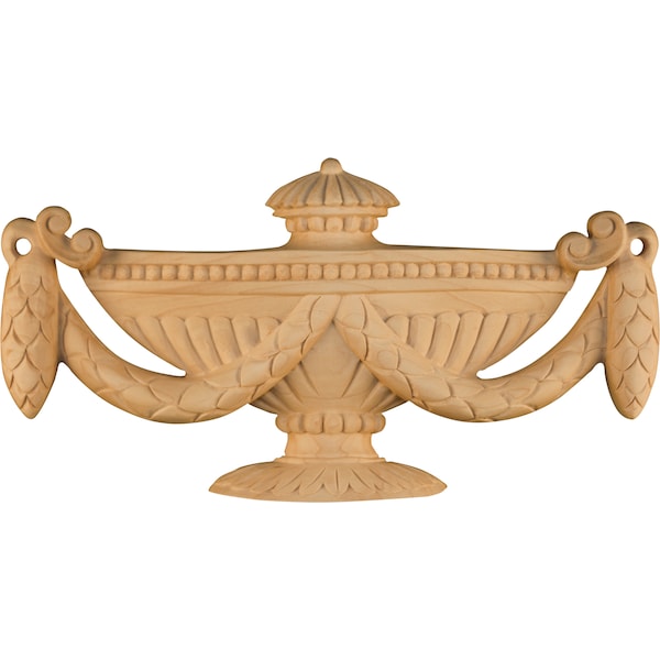 Osborne Wood Products 5 3/4 x 11 x 1 Urn Applique in Mahogany - 7610MH