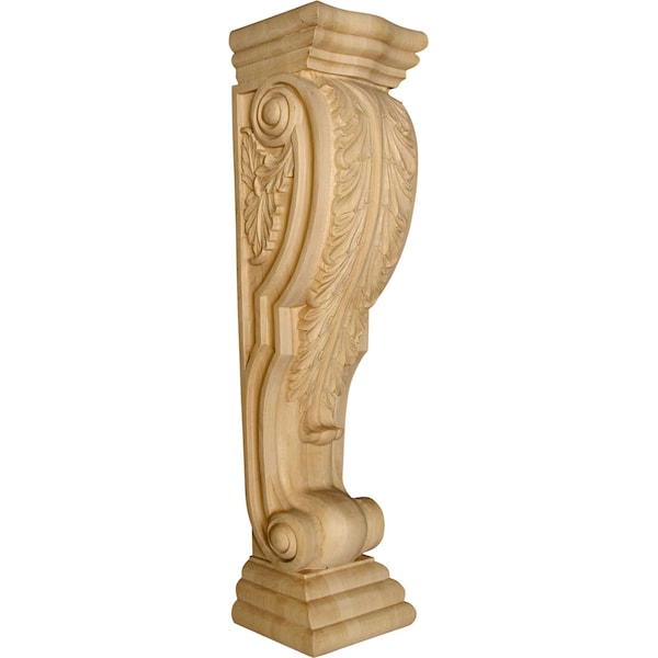 Osborne Wood Products 36 x 8 x 7 1/2 Ravenna Island Height Corbel with Acanthus Leaves in Bl - 1426W