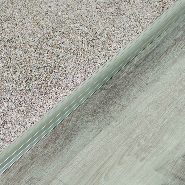 M-D Building Products Aluminum, Pewter, 36 in L, 72 in H, 1.5 in W - 43813
