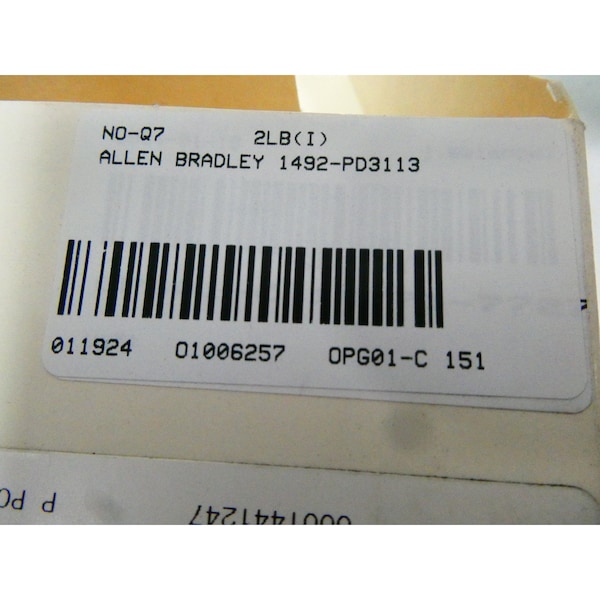 Bloque de terminales y contactos de potencia de CA de 600V-AC Allen Bradley - 1492-PD3113