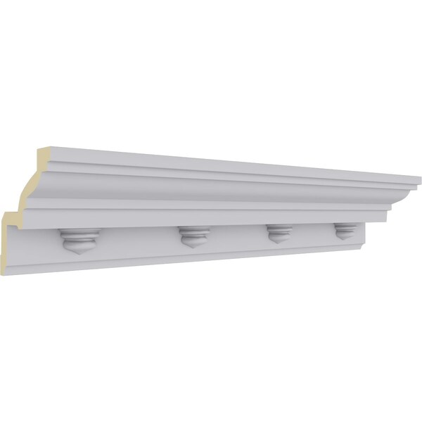 Ekena Millwork 3 1/2"H x 3 1/2"P x 5"F x 94 1/2"L Nouveau Crown Moulding - MLD03X03X05NO