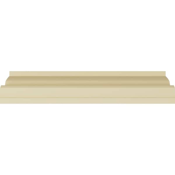 Ekena Millwork 3 1/2"H x 3 1/2"P x 5"F x 94 1/2"L Nouveau Crown Moulding - MLD03X03X05NO