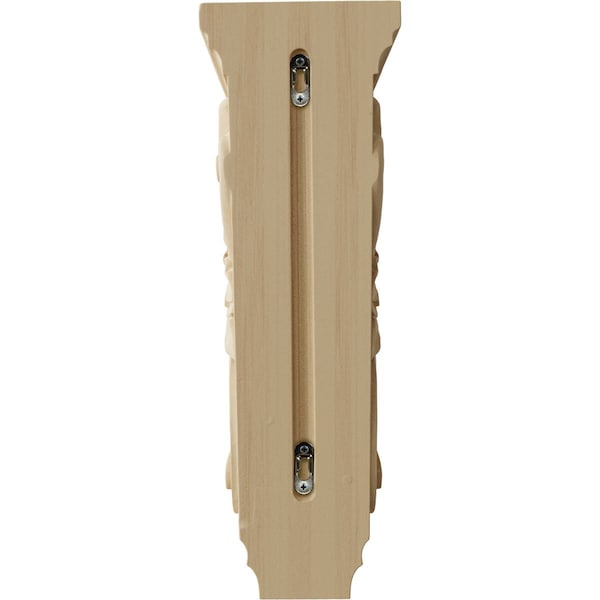 Ekena Millwork 6"W x 7 1/2"D x 18"H Extra Large Acanthus Wood Corbel, Rubberwood - CORW06X08X18ACRW