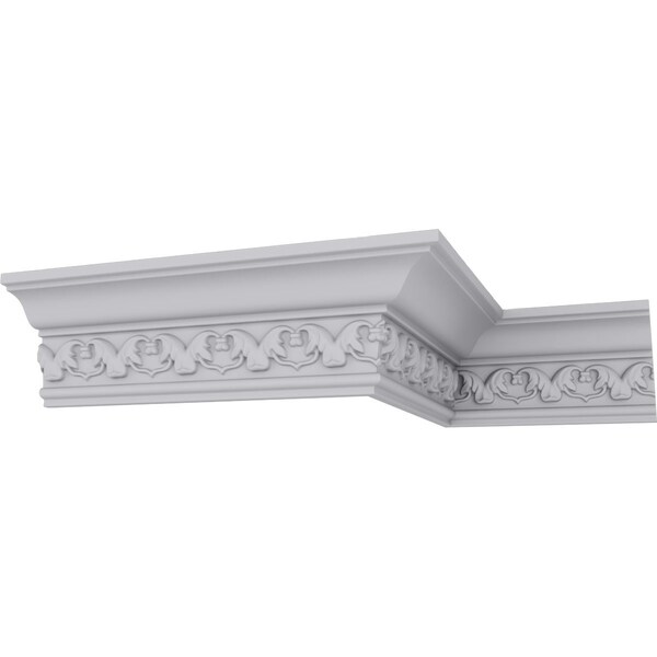 Ekena Millwork Polyurethane, 94-1/2 in L, 3-1/8 in H, Factory Primed - MLD03X02X03IR