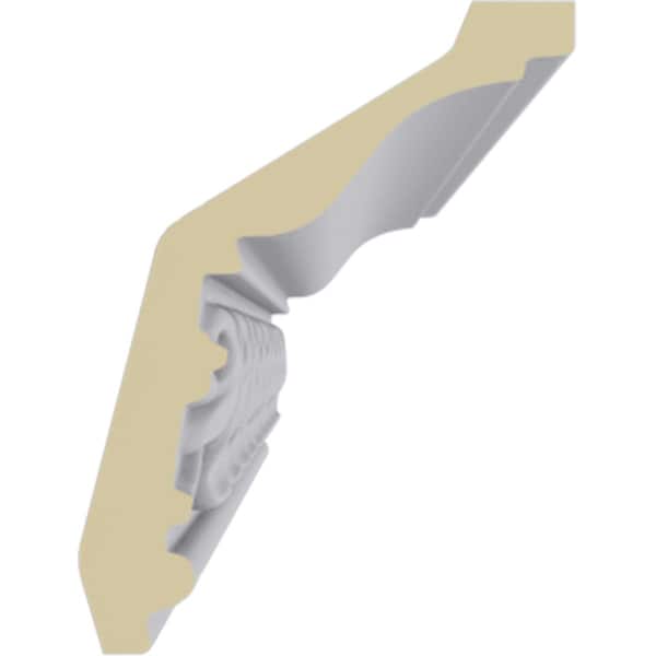 Ekena Millwork Polyurethane, 94-1/2 in L, 3-1/8 in H, Factory Primed - MLD03X02X03IR