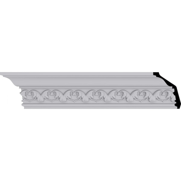 Ekena Millwork Polyurethane, 94-1/2 in L, 3-1/8 in H, Factory Primed - MLD03X02X03IR