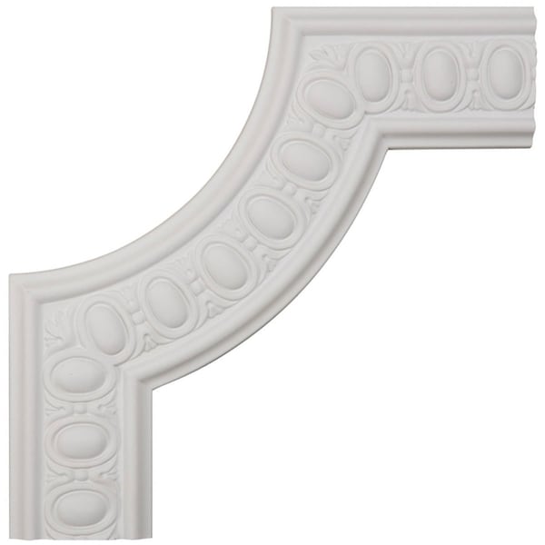 Ekena Millwork Panel Moulding Corner, Urethane, 12 in H, 12 in W, Factory Primed - PML12X12CA