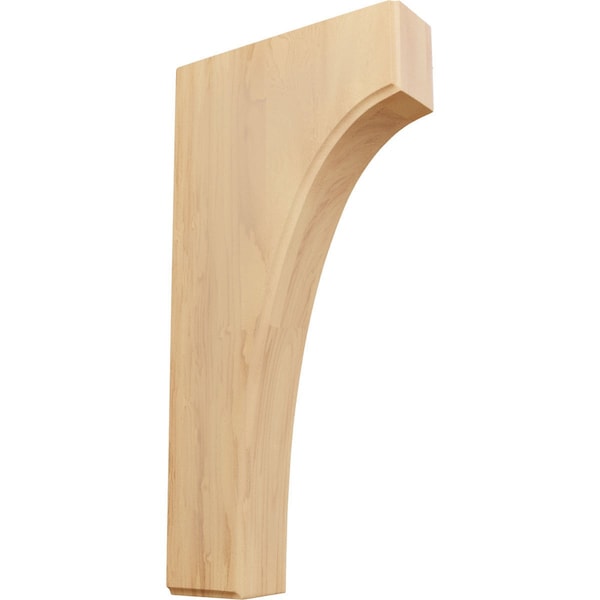 Ekena Millwork 1 3/4"W x 6"D x 12"H Clarksville Bracket, Red Oak - BKTW02X06X12CVRO