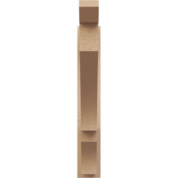 Ekena Millwork 5 1/2-in W x 32-in D x 36-in H Balboa Slat Rough Cedar Woodgrain TimberThane Outlooker, Primed Tan - OUTUR055X32X36BOA24RCPR