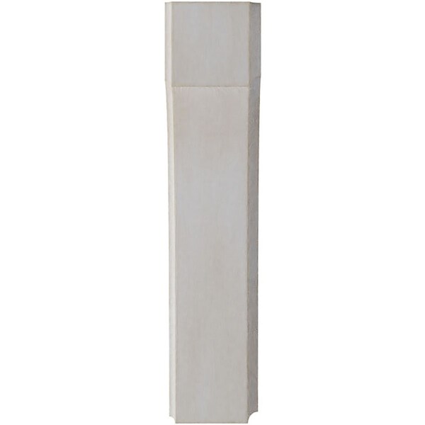 Ekena Millwork 1 3/4"W x 4"D x 8"H Clarksville Wood Vintage Decor Bracket, Chalk Dust White - BKTWD02X04X08CVWH