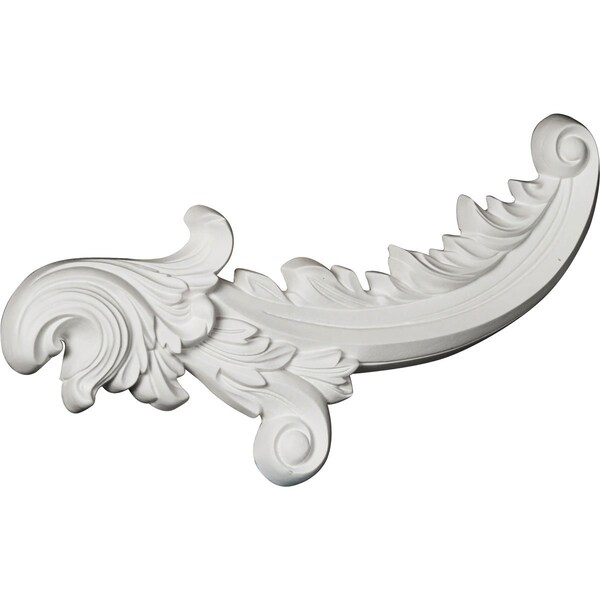 Ekena Millwork 6 5/8"W x 16"H x 1 1/4"P Medway Scroll Onlay, Right - ONL07X16X01ME-R