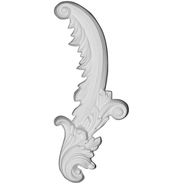 Ekena Millwork 6 5/8"W x 16"H x 1 1/4"P Medway Scroll Onlay, Right - ONL07X16X01ME-R