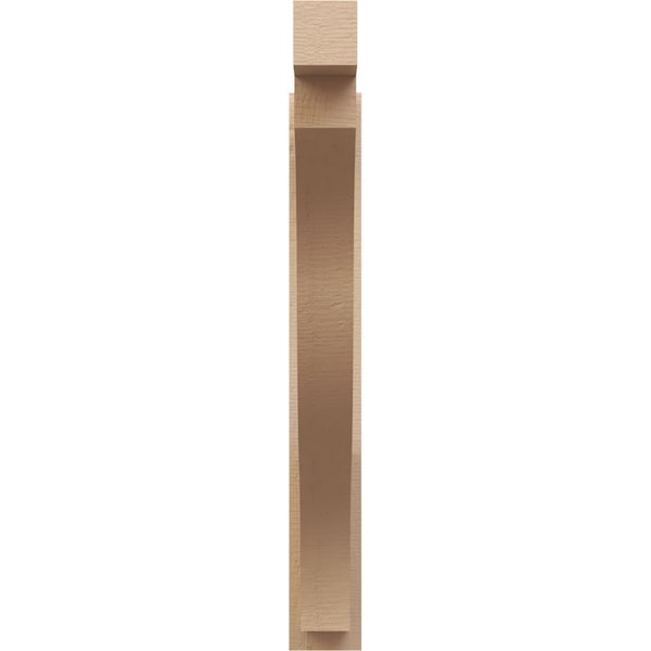 Ekena Millwork 6-in W x 38-in D x 46-in H Funston Block Rough Cedar Woodgrain TimberThane Outlooker, Primed Tan - OUTUR060X38X46FST44RCPR
