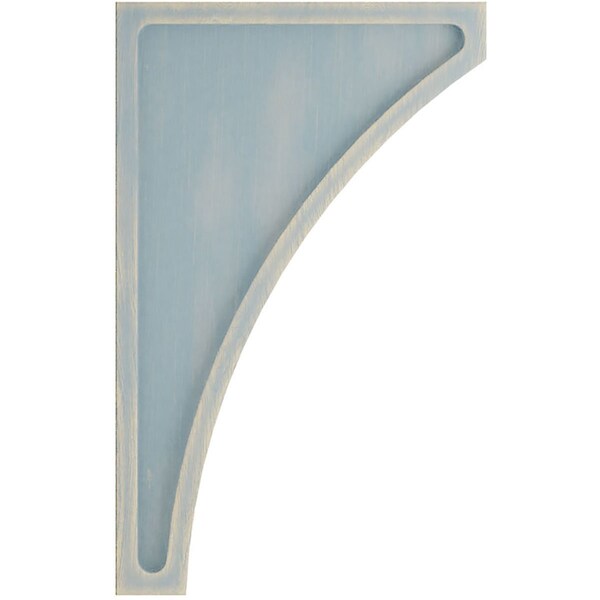 Ekena Millwork 3"W x 7 1/2"D x 12"H Extra Large Lawson Wood Vintage Decor Corbel, Driftwood Blue - CORWD03X07X12LWBU