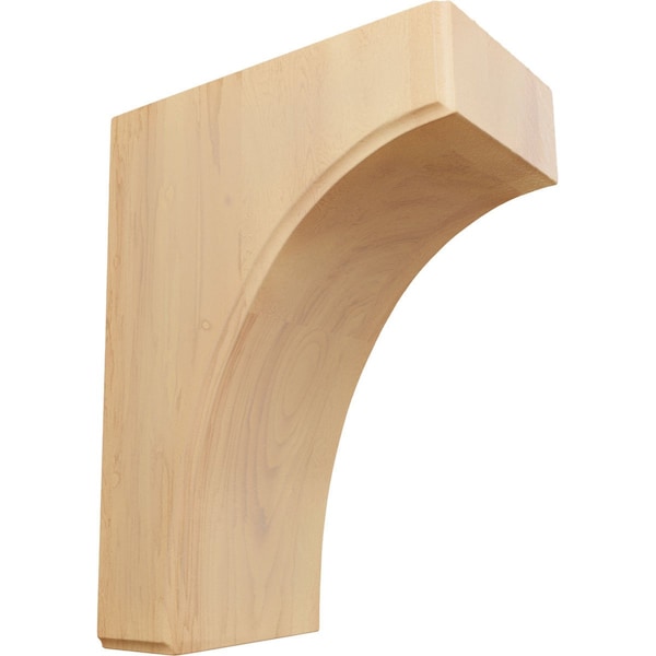 Ekena Millwork 3 1/2"W x 6"D x 8"H Clarksville Bracket, Red Oak - BKTW04X06X08CVRO