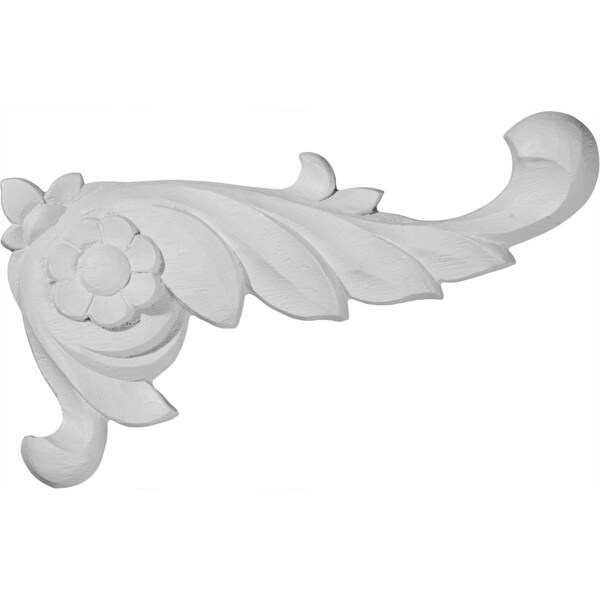 Ekena Millwork 5 5/8"W x 3"H x 1/2"P Wellington Scroll Onlay, Right - ONL05X03WE-R