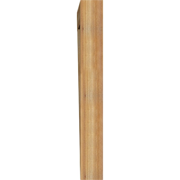 Ekena Millwork Thorton Slat Rough Sawn Bracket, Western Red Cedar, 6"W x 44"D x 48"H - BKT06X44X48THR06RWR