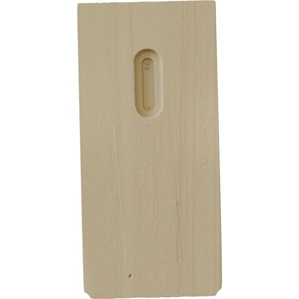Ekena Millwork 3 1/2"W x 5"D x 7 1/2"H Bedford Bracket, Rubberwood - BKTW04X05X08BERW