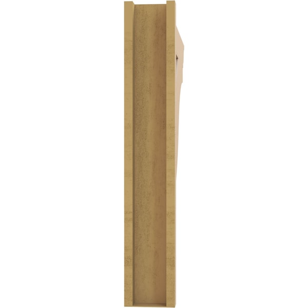 Ekena Millwork 6-in W x 36-in D x 36-in H Funston Trad Rough Cedar Woodgrain TimberThane Outlooker, Primed Tan - OUTUR060X36X36FST04RCPR
