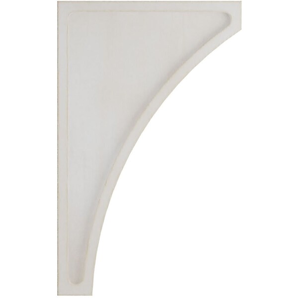 Ekena Millwork 3"W x 7 1/2"D x 12"H Extra Large Lawson Wood Vintage Decor Corbel, Chalk Dust White - CORWD03X07X12LWWH