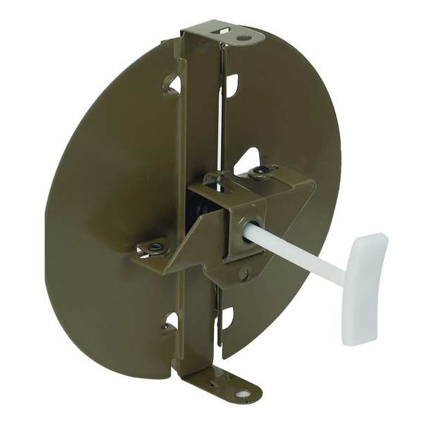 Zoro Select Snap-On Round Butterfly Control Damper For 8 in Nominal Duct Dia, Steel/Plastic, 1200 fpm - 4JRL8