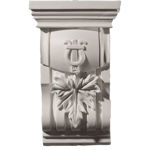 Ekena Millwork 6 3/4"W x 4 3/8"D x 10 3/4"H Oak Leaf Corbel - COR06X04X10OA