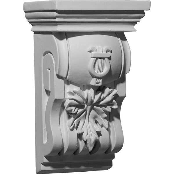 Ekena Millwork 6 3/4"W x 4 3/8"D x 10 3/4"H Oak Leaf Corbel - COR06X04X10OA