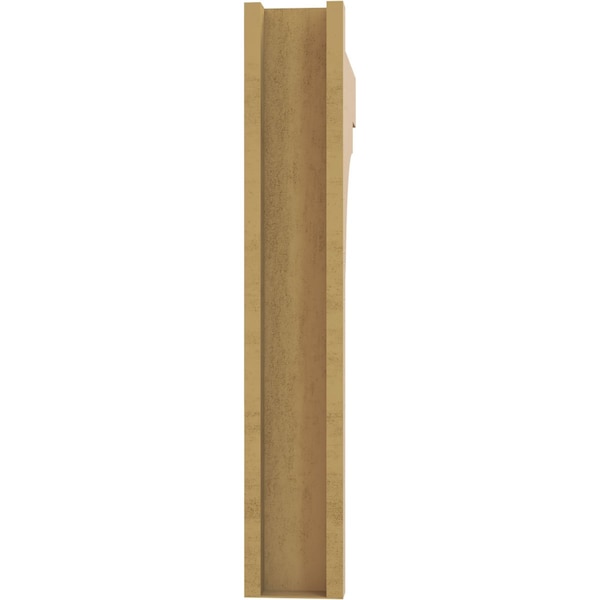Ekena Millwork 6-in W x 30-in D x 36-in H Funston Block Rough Cedar Woodgrain TimberThane Outlooker, Primed Tan - OUTUR060X30X36FST44RCPR