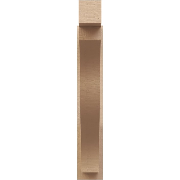 Ekena Millwork 6-in W x 30-in D x 36-in H Funston Block Rough Cedar Woodgrain TimberThane Outlooker, Primed Tan - OUTUR060X30X36FST44RCPR