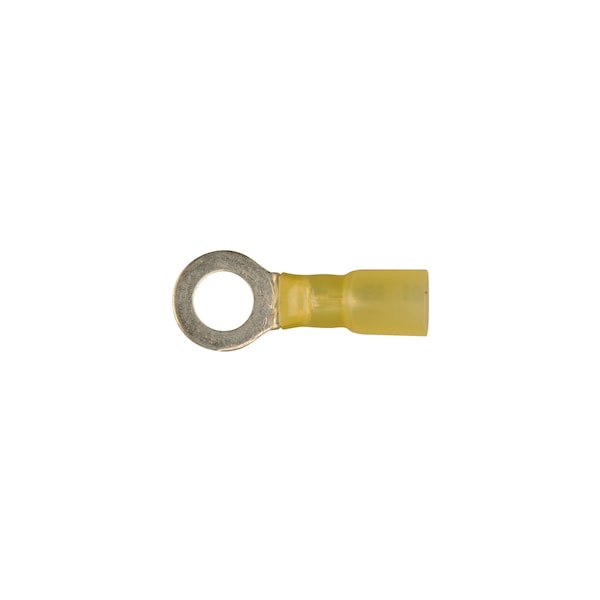 Terminal de Crimpado de Nylon Amarillo para Disco de 5/16" Tipo Anillo/Terminal de 12-10G Wire PK10 - 12145PK