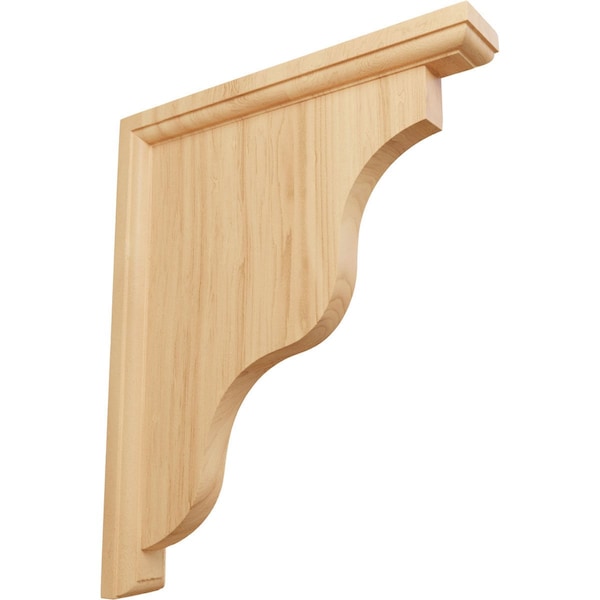 Ekena Millwork 1 1/2"W x 9"D x 11"H Hamilton Traditional Bracket, Red Oak - BKT01X09X11HARO