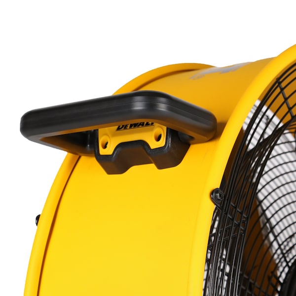 Dewalt 24 in. Drum Fan, Industrial, 1/6 HP, Stepless, 6500 air flow (CFM) , 10 ft. cord, Semi-pneumatic type - DXF2490
