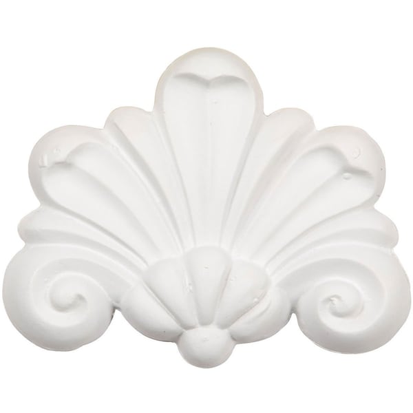 Ekena Millwork 4 1/8"W x 3 1/4"H x 3/4"P Bordeaux Leaf Onlay - ONL03X04X01BO