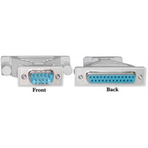 Adaptador de módem Serial / AT de Cable Wholesale; DB9 Macho a DB25 Hembra - 30D1-05200