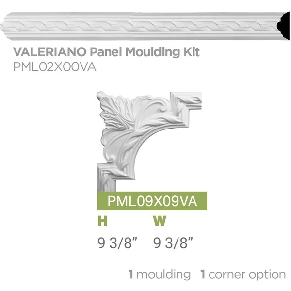 Ekena Millwork Panel Moulding, High Density Urethane, 94-1/2 in L, 2 in H - PML02X00VA