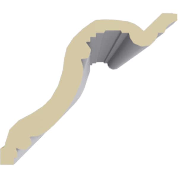 Ekena Millwork 5 1/8"H x 6"P x 7 7/8"F x 94 1/2"L, (3 3/8" Repeat), Egg and Dart Crown Moulding - MLD05X06X07EG