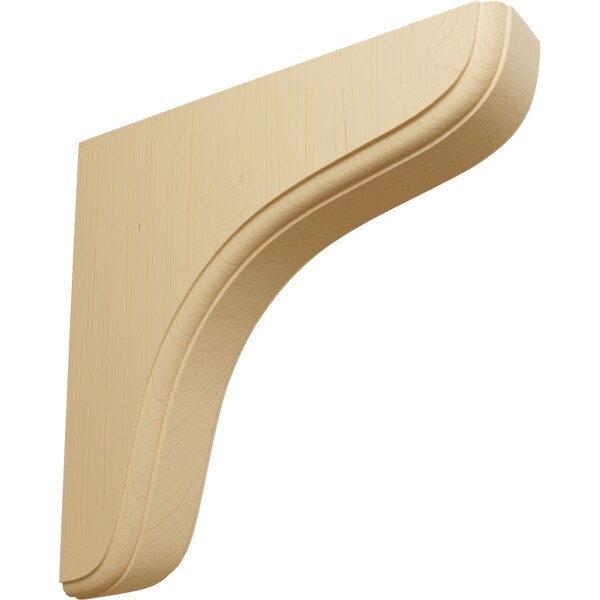 Ekena Millwork 1 3/4"W x 7 1/2"D x 7 1/2"H Eaton Wood Bracket, Alder - BKTW02X08X08EAAL