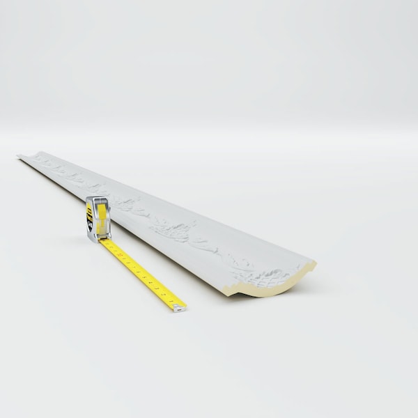Ekena Millwork 3 3/4"H x 3 7/8"P x 5 3/8"F x 94 1/2"L, (12" Repeat), Strasbourg Crown Moulding - MLD04X04X05SG