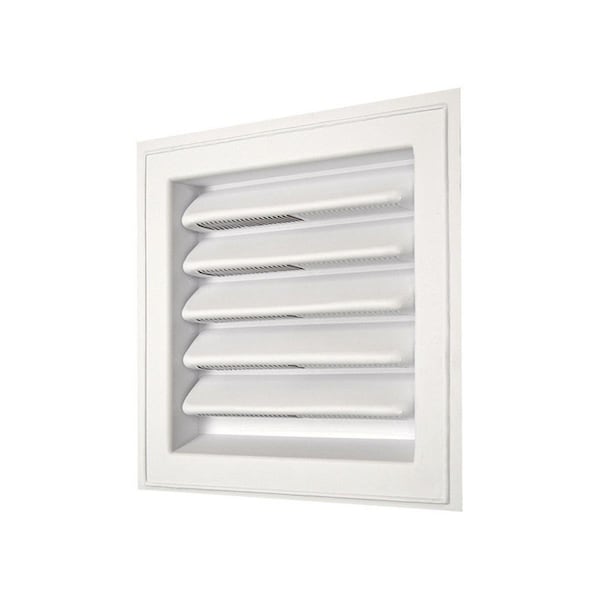 Caracteristicas Atractivas 12 x 12 in. Plastic Wall Louver, White - CA2739454